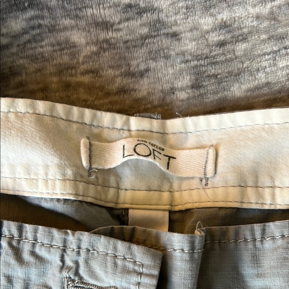 Gray Cargo Capris - Picture 2 of 6
